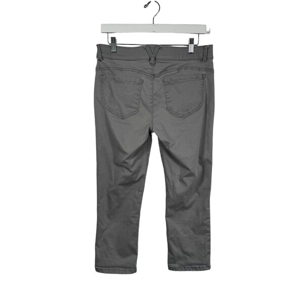 Democracy "Ab" Technology Grey Skinny Pants Cropped Mid Rise Work Office Women 8 - Picture 5 of 8